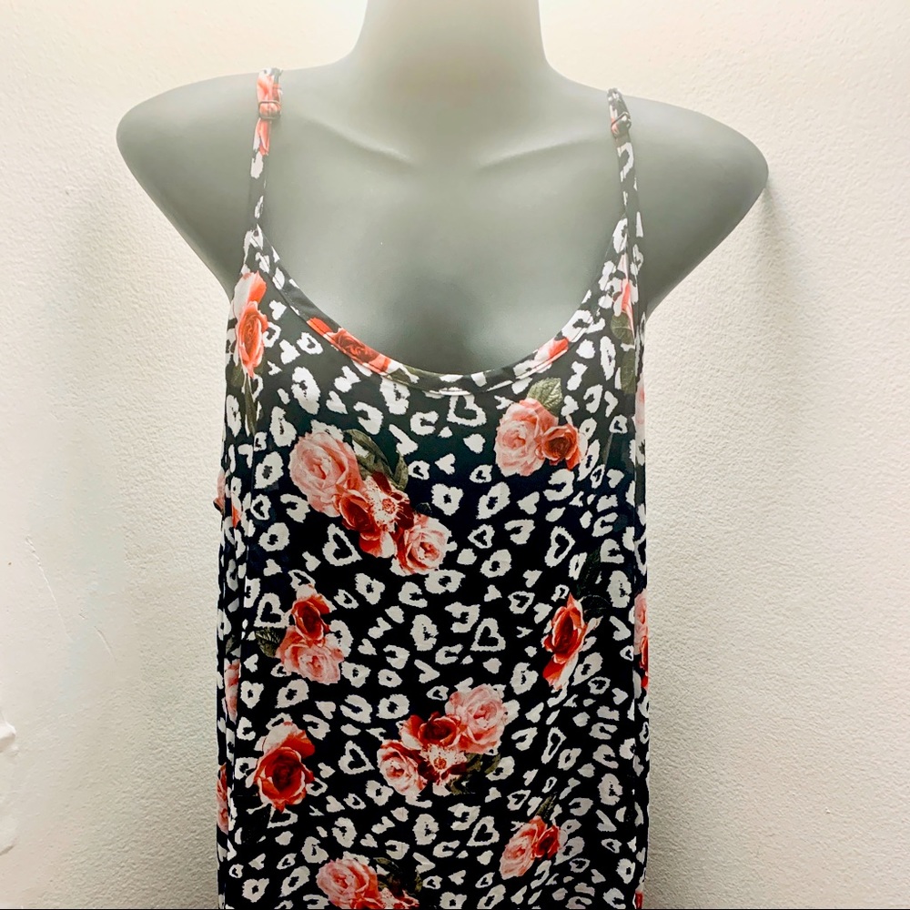 Torrid-Leopard Floral Print Tank Top